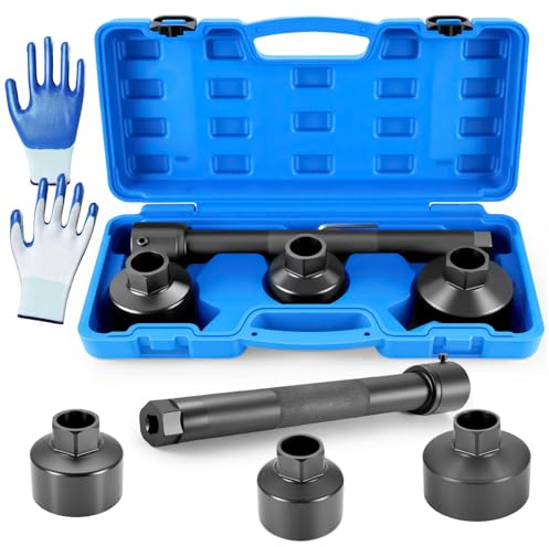 Ghekkli Outils de Joints à Rotules et Biellettes de Direction, Outil pour Démontage de Biellette Intérieure, Jeu de 4 Extracteur de Rotule de Direction Axiale 30-35 mm / 35-40 mm / 40-45 mm