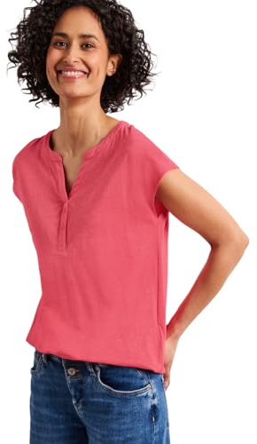 Dropped Shoulder Shirt mit Split Neck