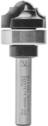 ENT 12980 Classic Fräser HW, Schaft (S) 8 mm, Durchmesser (D) 22 mm, NL 12,7 mm, R1 4 mm, R2 5,5 mm, SL 32 mm, mit Kugellager