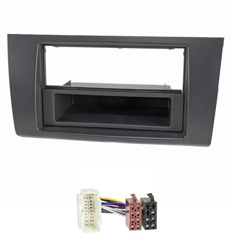 tomzz Audio 2454-012 Cadre de Radio Compatible avec Suzuki Swift MZ/EZ année 2005-2010 Anthracite/Noir avec Adaptateur Radio ISO