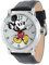 Disney Mickey Mouse Adult Vintage Articulating Hands Analog Quartz Watch, Silver, Silver, Black, Quartz Movement