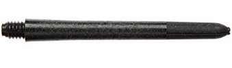 WINMAU Carbon Schwarz Kurz Dart Stiele - 1 Satz pro Packung (insgesamt 3 Wellen)