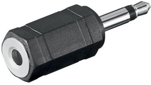 CABLEPELADO Adaptateur audio jack 3,5 mm femelle stéréo vers jack 3,5 mm mâle mono | Adaptateur de prise casque stéréo vers mono | 1 unité