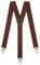 Olata Y Hosenträger mit Karabinerhaken – Frauen- und Herren Hosenträger – 4 cm. Braun