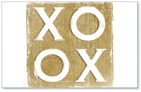 Photo Magnet XO XO Kisses - Motivation Zitate Kühlschrankmagnet