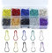 NATUCE 300PCS Birne Pins, 10 Farben Sicherheitsnadeln mit Aufbewahrungsbox, Calabash Pin, Kürbis Pins, Birnenform Pins, Metall Sicherheitsnadeln für DIY Fertigkeit-Herstellung und Kleidung