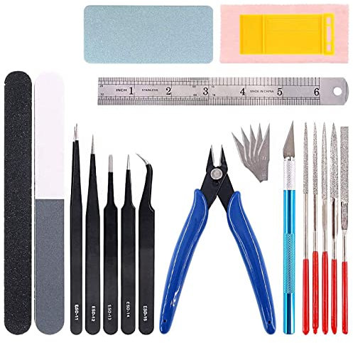 Keadic 26 Modellbauwerkzeug,Modellbau Werkzeug Set,Bastelwerkzeug, Werkzeuge Kraft Handwerk,Gundam Modeler Grundwerkzeuge Hobby Werkzeug Sets, Basic Tools für Auto Modell Bausatz DIY Reparatur
