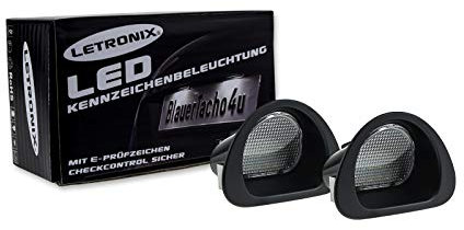 LETRONIX SMD LED Kennzeichenbeleuchtung Module geeignet für C1 2005-2013/107 2005-2014 mit E-Prüfzeichen