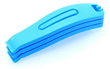 VOANZO Bike tire levers Bicycle Nylon Tire Crowbar Bike Tyre Opener Tyre Pry Bar Repair Tools Bicycle Accessories Stick Plastic Levers Tire Patch Kit 3PCs (Blue)