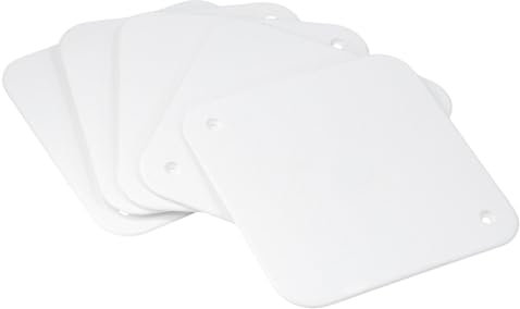 WITTKOWARE 5 Stück Ersatzdeckel für Unterputz Abzweigkasten 80x80mm, weiß, überstreichbar