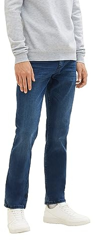 TOM TAILOR Herren 1021434 Josh Regular Slim Jeans, 10172 - Mid Stone Blue Black Denim, 38W / 32L EU