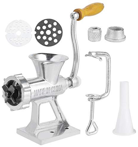Redxiao 【𝐎𝐟𝐞𝐫𝐭𝐚𝐬 𝐝𝐞 𝐁𝐥𝐚𝐜𝐤 𝐅𝐫𝐢𝐝𝐚𝒚】 Picadora de Carne Manual de Alta eficiencia de aleación de Aluminio para el hogar con Mango Largo, Herramienta para Picar Carne, para el hogar