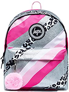 Hype Uni Kinder Glitter Leopard Wave Rucksack, Multi Glitter Leopard Wave, Einheitsgröße UK, multi, One Size