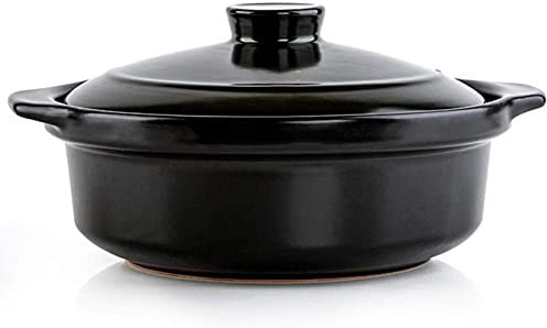 ksamwjf Olla de Barro para cocinar Cazuela de cerámica Olla de Barro Cazuela de Terracota - Sartén Antiadherente, no es fácil de envejecer
