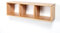 hagge home Skandinavisch Holz Wandregal Hängeregal Schweberegal Wandboard Hängeboard Bücherregal Sammlerregal für Wohnzimmer Schlafzimmer Kinderzimmer (Braun, 88x25x24)