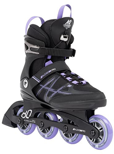 K2 30G0213 Inline Skates, Schwarz - Lavendar, EU: 42.5 (UK: 8.5 / US: 11)