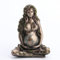 Veronese Design Mutter Erde Gaia sitzende Lotucs Pose bemalte Bronze-Oberfläche Kunstharz Figur
