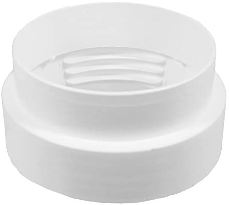 SPARES2GO Tumble Dryer Vent Adaptor 4 100mm Threaded Male Duct Hose Outlet Connector Ring