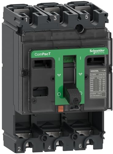 Schneider Electric ComPacT NSX C10H, Leistungsschalter MCCB 3-polig, 100A, Fest
