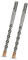 Meccion Foret SDS Plus 10mm x 160mm x 2pcs, Idéal pour Percer Dans le Béton, Brique, Pierre, Maçonnerie - 4 pointes en carbure, Accessoire Marteau Burineur