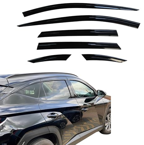 AUTO CLOVER Wind Deflectors Set for Hyundai Tucson 2021+ (6 pieces)