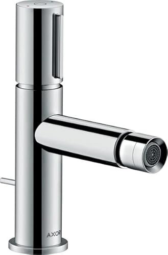 hansgrohe AXOR Uno Select Bidetmischer, Zugstangen-Ablaufgarnitur, Farbe: Stainless Steel Optic