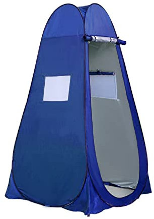 Trintion 190cm Pop up Toilettenzelt Wurfzelte Duschzelt für Outdoor Camping Dusche Blau