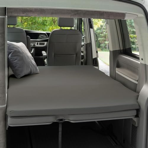 Black Forest Fox Spannbettlaken exakt passend für Mercedes Benz V-Klasse Marco Polo + Horizon + Activity Faltbett Camper Oeko-TEX®-Grau