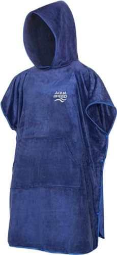 Aqua Speed Mikrofaser Poncho Handtuch mit Kapuze - Vielseitig, Schnelltrocknend & Komfortabel für Strand und Sport