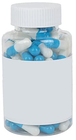 Leere Gelatinkapsel 100pcs Gelatin -Kapseln Größe 0 hohle transparente leere Pillenkapseln für feste Pulver blau weiß