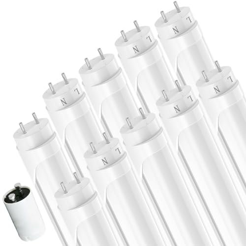 JESLED LED Leuchtstoffröhre 120 cm, T8 G13 LED Röhre Flimmerfrei, 18 Watt 2970 Lumen(165lm/W), Neutralweiß 4000K leuchtstofflampe mit Starter für Garage, Werkstatt, Küche, Büros, 10 Stück