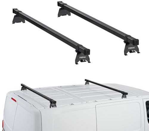 Firrak Dachträger für Opel Vivaro 2 II B X82 L1H1 2014-2019 - Lieferwagen - Schwarz - 100 kg Traglast