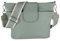 MIRROSI® Umhängetasche Damen, Echtleder, Made in Italy, BOHO Style30x24,50x9cm (BXHXT) viel Stauraum, Handtasche, Brusttasche, Crossbody Bag (1 Tasche & 2 Gurte) (Mint (Unifarbe))