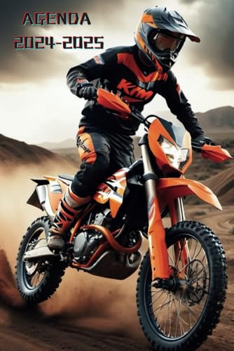 AGENDA 2024 2025: L'indispensable de la rentrée ! Journalier 1 page par jour de Septembre 2024 à Juillet 2025 Thème moto KTM