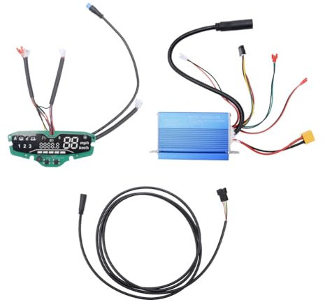 Yurhuit Kit de Contrôleur de Électrique 48 V 18 A, Boîtier en Métal, Contrôle de Vitesse Stable, Affichage Clair pour Électrique SmartGyr