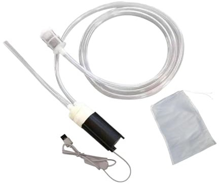 HGZLQKD Portable Wine Suction Device, Electric Wine Pump, Soft Tube Water Liquid Transfer Pump Household Brew Equipment, 1.5M Silicone Tube