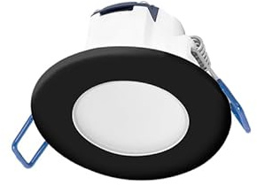 OVIA Scolmore Click Inceptor Pico IP65 Dimmable LED Downlight 4000K Gloss Black