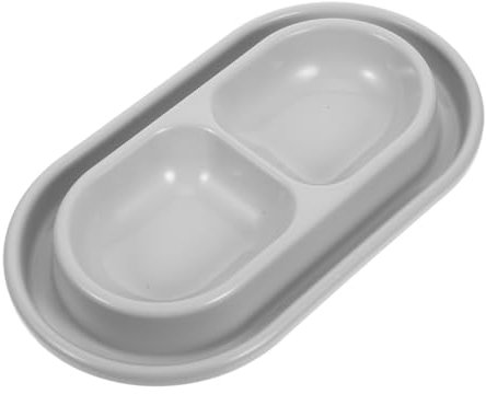 YARNOW Cuenco Doble Antihormigas para Gatos y Perros Comedero De Plástico Resistente Grande para Exterior Adecuado para Mascotas Medianas y Pequeñas
