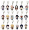 Ghost Killing Porte-clés Kimetsus Acrylique Porte-clés Kamado Tanjirou,Tokitou Muichirou,Kanroji Mitsuri Accessoires De Clés Acrylique Porte-clés Sac À Dos Décoration Pendentif 18pcs