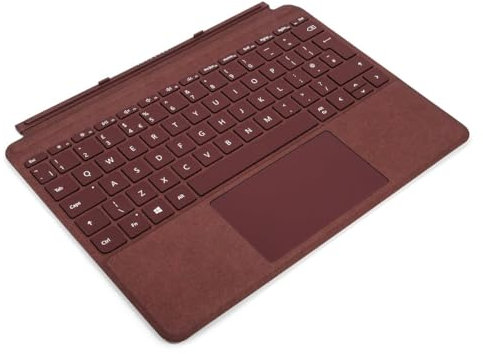Microsoft Surface Go Type Cover (per Surface Go 1-4) (QWERTZ Tedesco) Bordeaux (Ricondizionato)