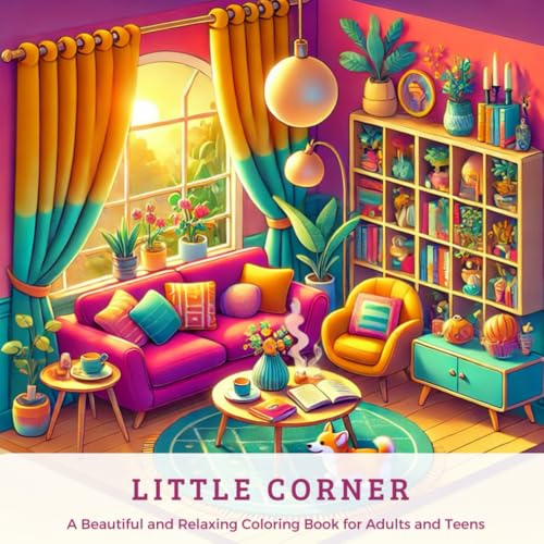 Little Corner: A Beautiful and Relaxing Coloring Book for Adults and Teens