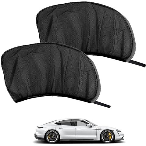 2 Pack Car Rear Children's Window Shades for Baby, Car Window Shades for Baby, Windows Stretchable & Breathable Sun Protection, Fits Most Vehicles