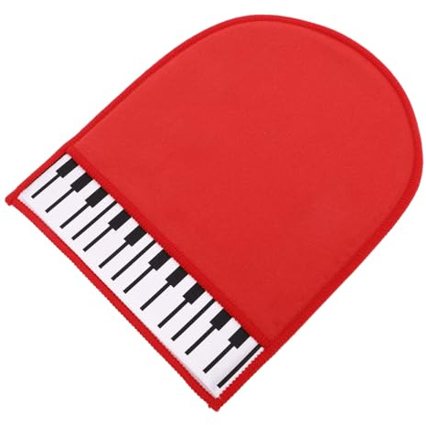 Rote Geigenpoliertücher aus Doppelseitigem Fleece für Musiker | Musikinstrumente und Guzheng, Weich, Tragbar, Wiederverwendbar, 1 Stück