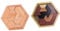 QUMIIRITY 2Sätze Holz Hexagon Puzzle Pädagogisches Tangram für Fördert und Formenerkennung Sicheres Material Glatt Poliert für Kreatives