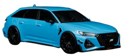 YCNXEB Miniatur Modelle 1 43 Für Audi ABT RS6 S4310707 Blaue Limousine Legierung Automodelle Metallspielzeug Bausätze Kindergeschenkkollektion Originalgetreue Nachbildung