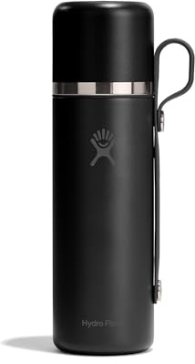 Hydro Flask – Insulated Hot Flask and Cup 828 ml (28 oz) | Leakproof, All-in-One Design – Keeps Drinks Hot 30 Hrs & Cold 30 Hrs – Black