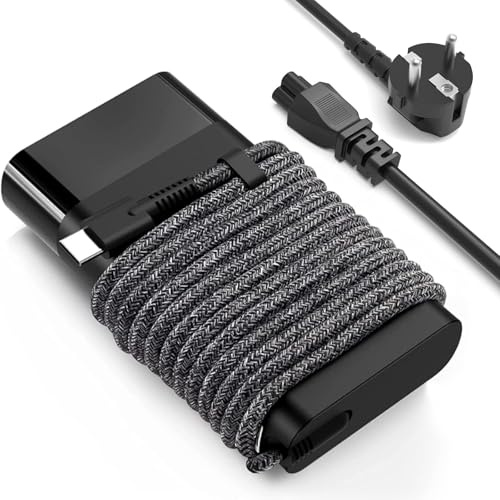 65W USB C Ladekabel Ladegerät Netzteil für HP OmniBook 3 5 7 X/Elitebook | HP Elitebook x360 1030 1040 G3 G4 Spectre X360 Chromebook X360 Elite x2 ProBook 430 450 G5 G6 Split x2 Pavilion X360