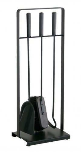 Kaminbesteck mit 3 Geräten in schwarz (52315-025) von Heibi