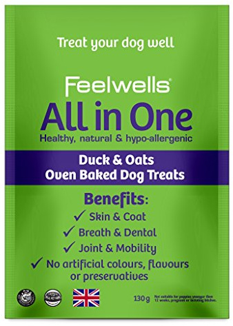Feelwells All in One Dog Treats 130 gram Bag