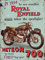 Klein (150 X 200mm) Metall Schild - Royal Enfield Meteor 700